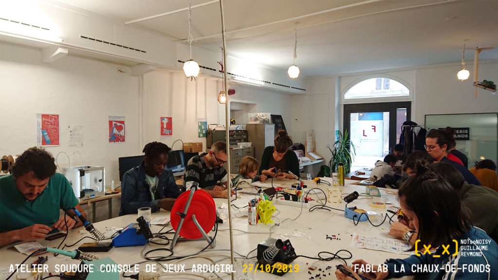 Atelier Ardugirl au Fablab La Chaux-de-Fonds