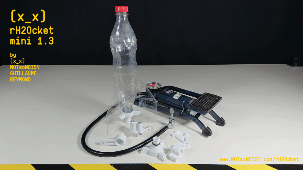 Fusée à eau en impression 3D et découpe laser