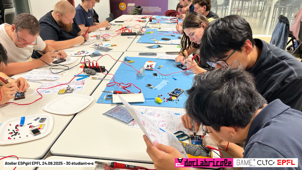 Atelier ESPgirl à l'EPFL 3