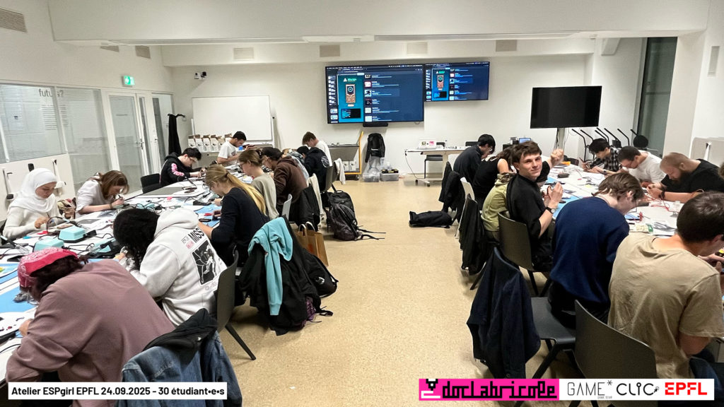 Atelier ESPgirl à l'EPFL 3